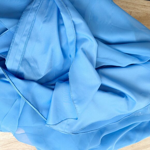 Bonny‎ Blue Wedding Bridesmaid Dress Mother of Bride 14 Beaded Embellishment - Picture 4 of 8